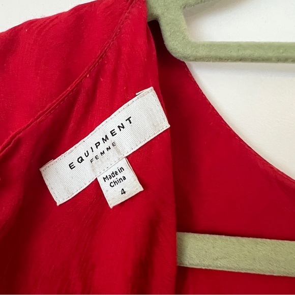 Equipment Red Midi Dress - Picture 2 of 6